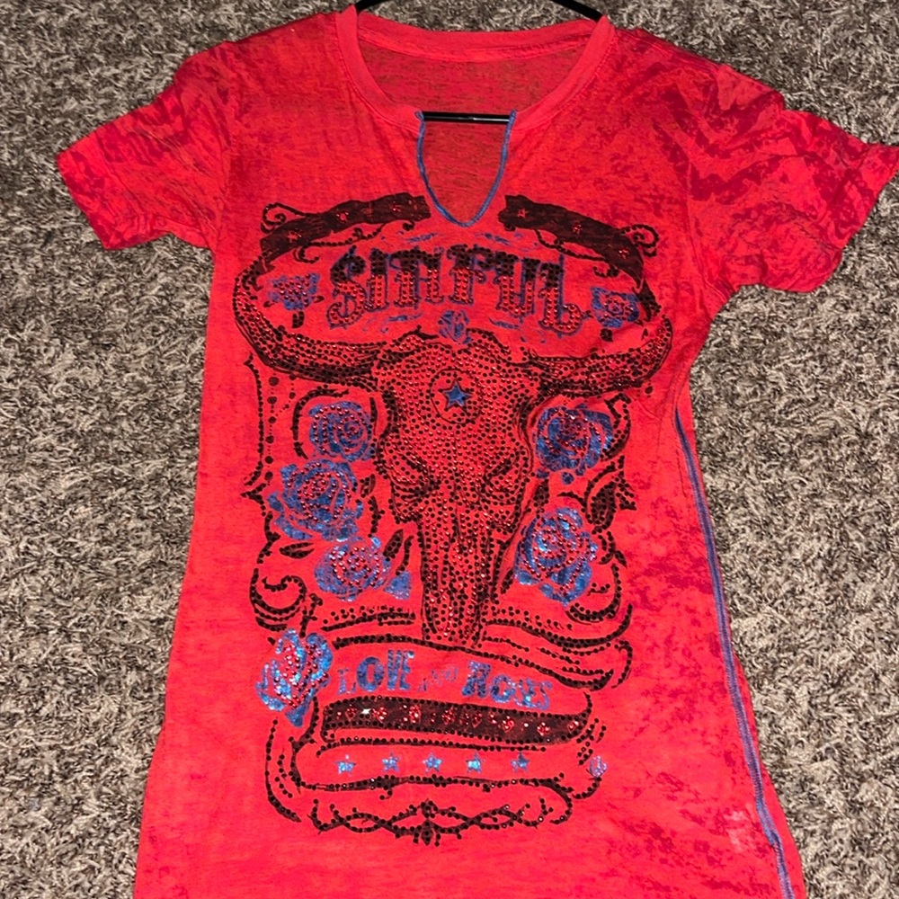 ❤️ red affliction shirt ❤️